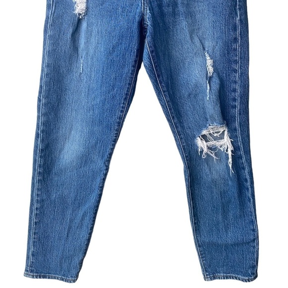 Levi's Premium Wedgie Icon High Rise Distressed button Fly Jeans Size 25 - Picture 7 of 13